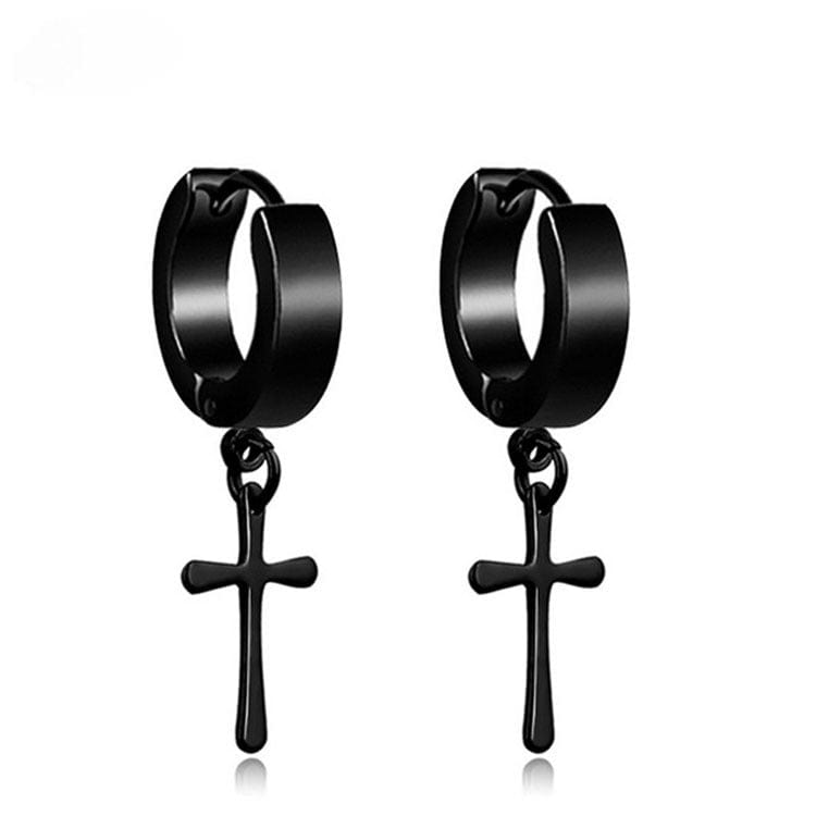 Noir Piercing oreille homme anneau