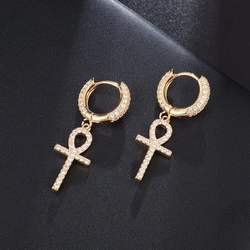 AL18297-Gold Piercing oreille homme anubis