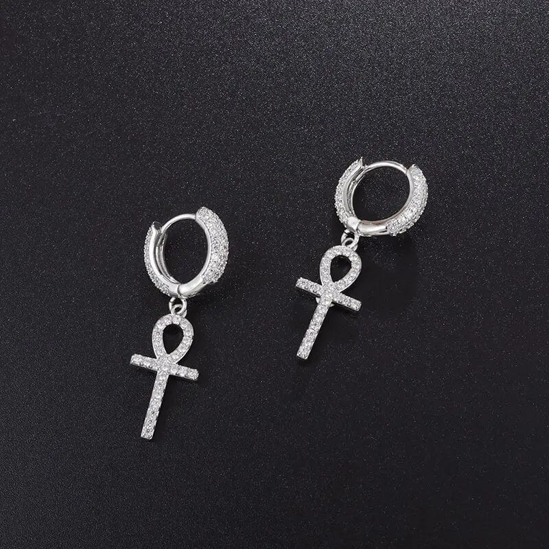 AL18297-Silver Piercing oreille homme anubis