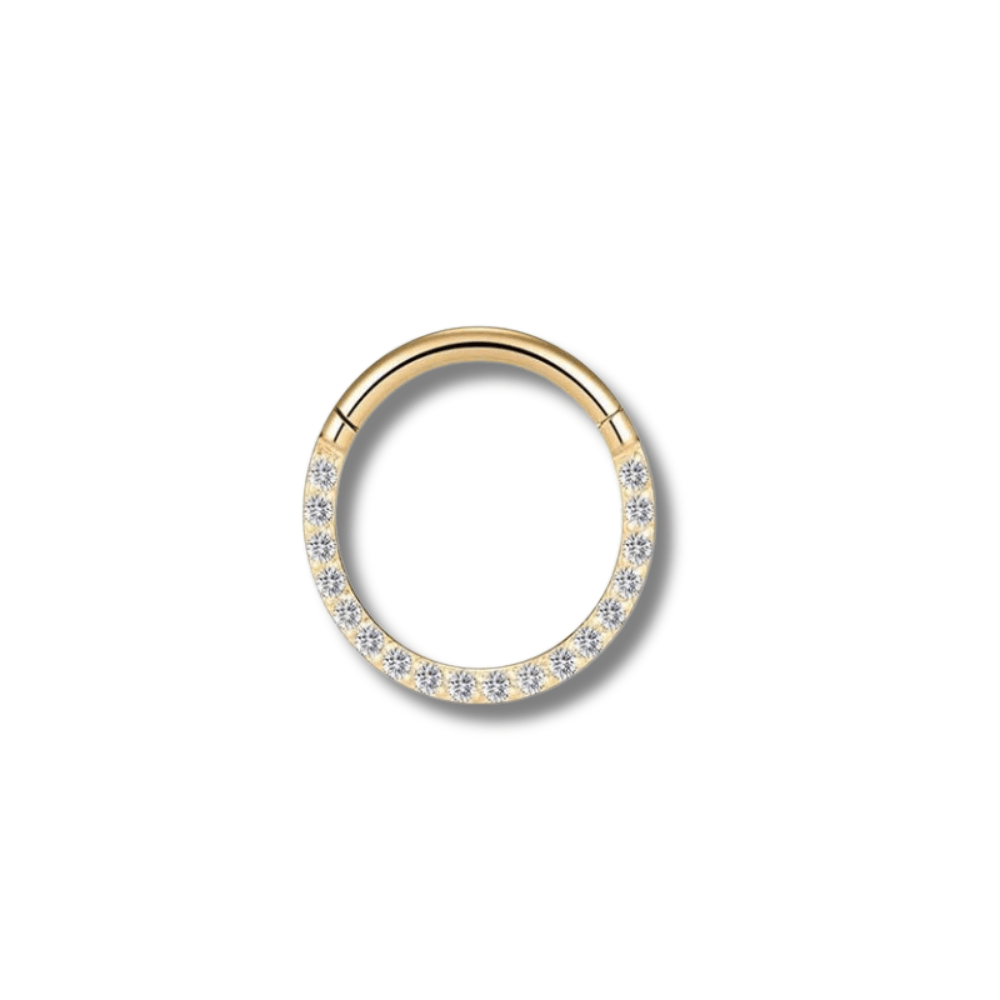 Doré / 1.2x10 mm Piercing septum discret