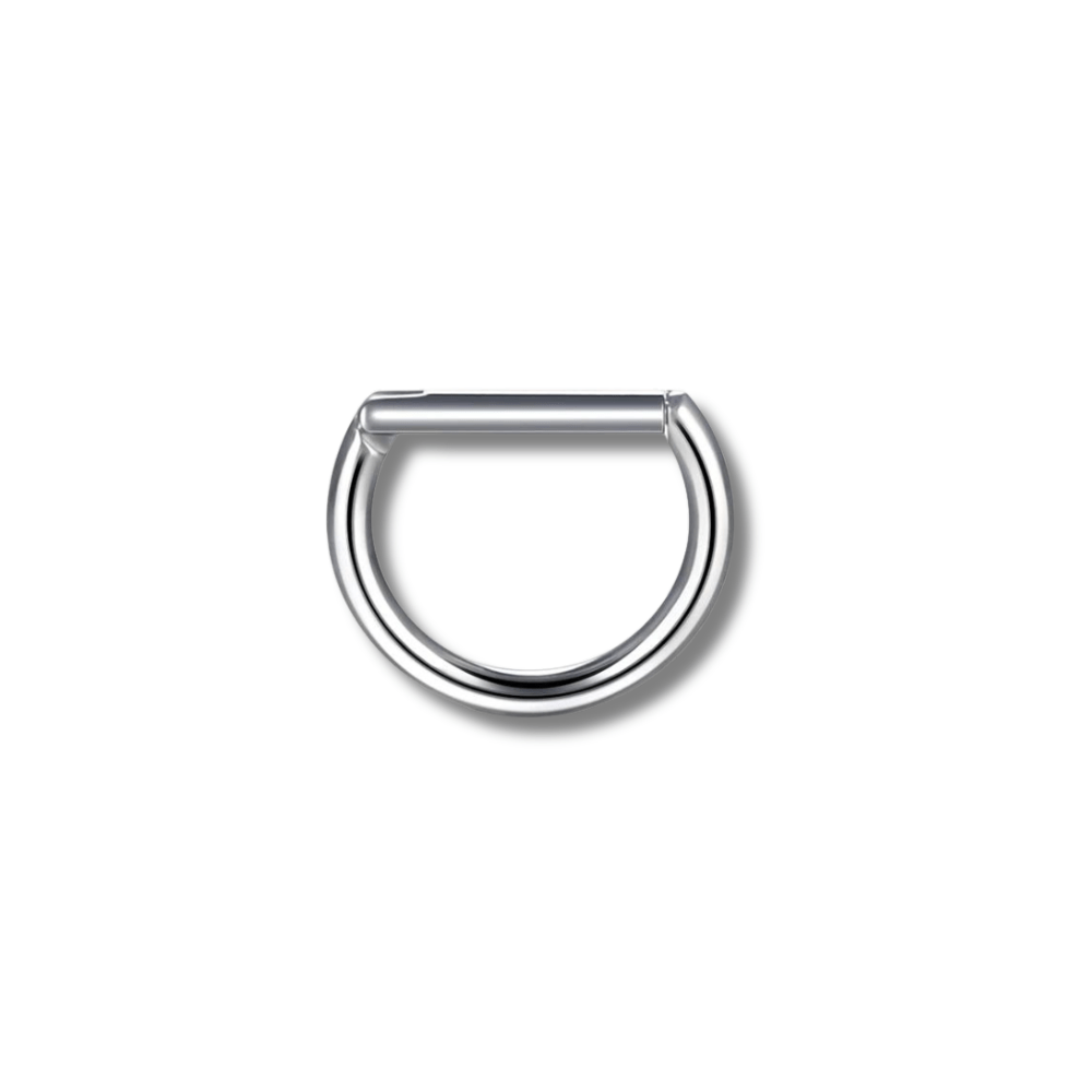 Argenté / 1.2x8 mm Piercing septum doré