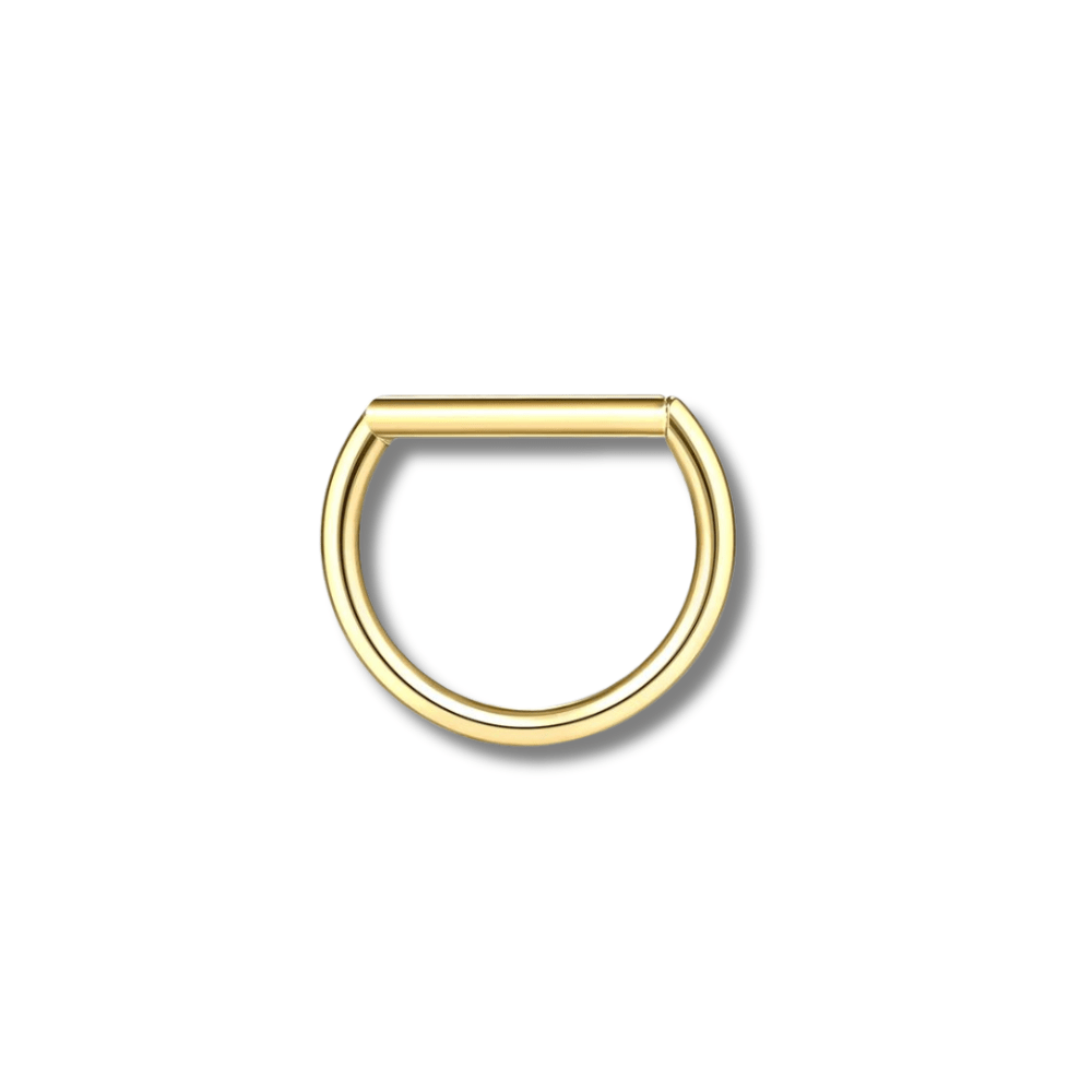 Doré / 1.2x8 mm Piercing septum doré