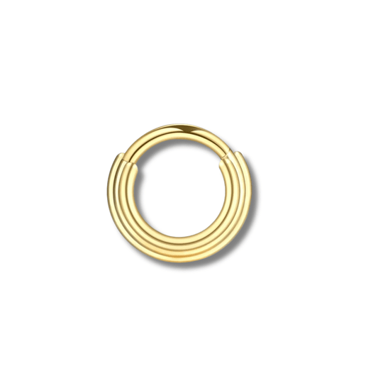 Doré / 1.2x8 mm Piercing septum femme