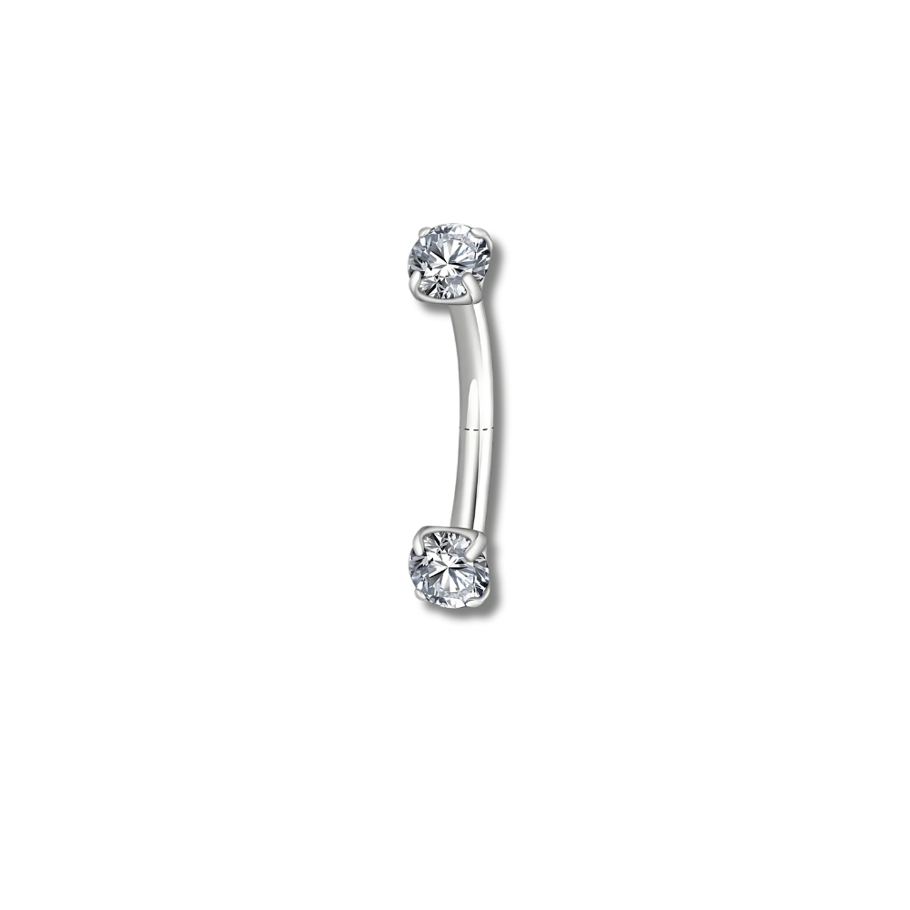 Argenté 6 mm Piercing snug brillant