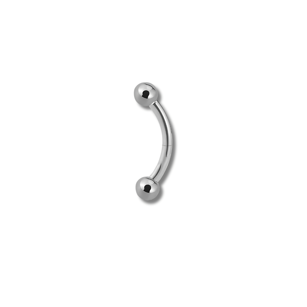 Argenté 6 mm piercing snug titane