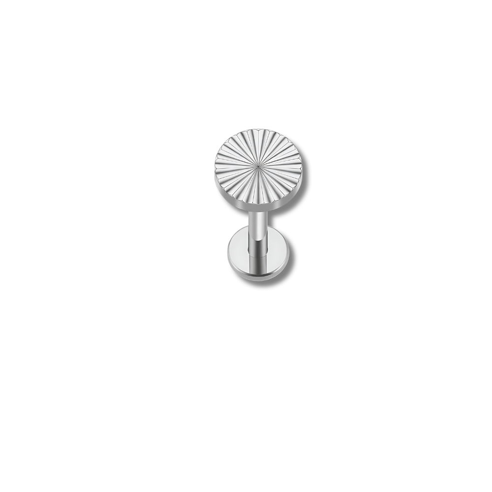 Argenté 6 mm Piercing tragus plat