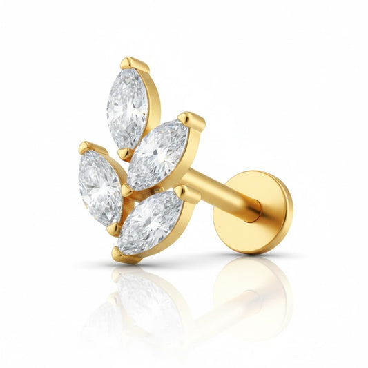 piercing flat bijoux titane