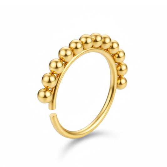 piercing nez anneau avec boule