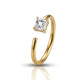 piercing nez anneau brillant