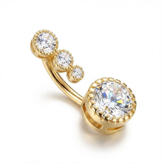 piercing nombril acier inoxydable